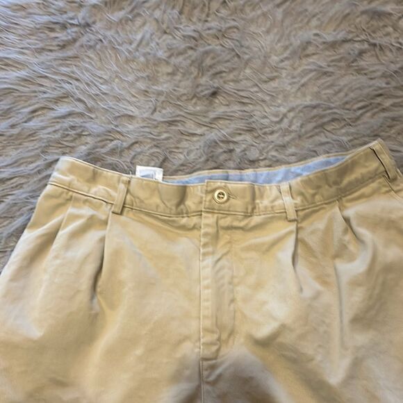 Lands‎ end men’s khaki cotton shorts size 33 - Picture 2 of 6